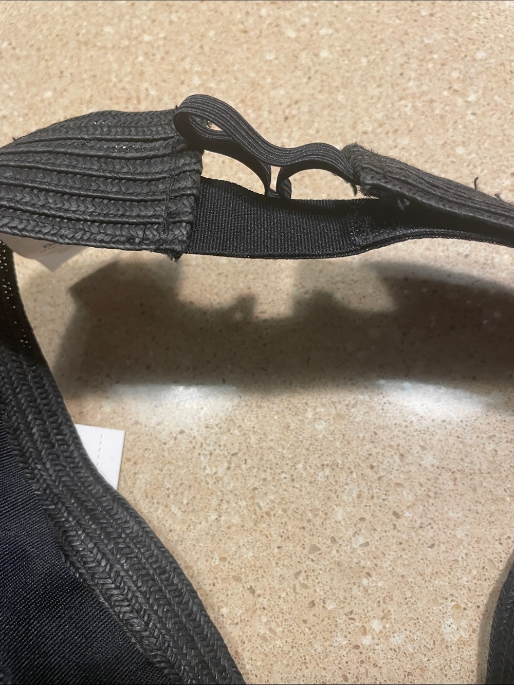 Time and Tru Black Packable Wrap Visor - Picture 5 of 7